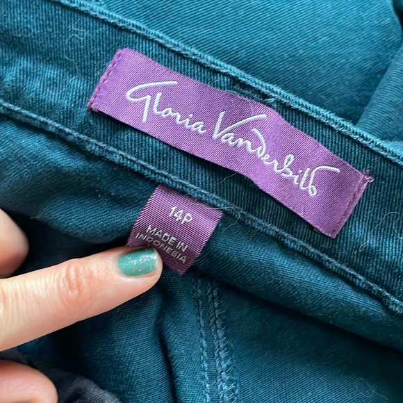 Gloria Vanderbilt Amanda 14P in deep teal - Picture 1 of 3